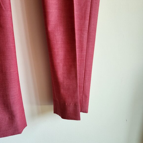 36x34 Rose Pink Pants New Jos A Bank Skinny Fit Pant Polyester Nwt Mens Magenta - Picture 14 of 17
